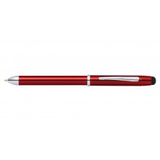 CROSS Tech3+ Translucent Red Lacquer Multifunction Pen 紅色斜紋多功能筆