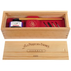 法国 J.HERBIN "La Perle des Encres" 木盒西洋書法套裝禮盒 Ref 270/77