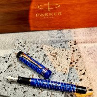 Parker 派克 Duofold世紀系列100周年 鈷藍金夾 紀念款墨水筆