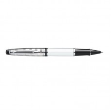 威迪文 WATERMAN EXPERT系列Deluxe White  Rollerball Pen CT 奢華白銀夾 寶珠筆