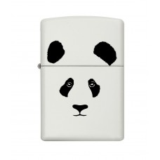 美國 ZIPPO 芝寶 28860 熊貓白色啞漆 防風打火機